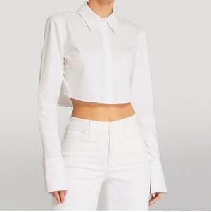 Staud Seneca White Women's Top - Stylish & Chic Size Medium New